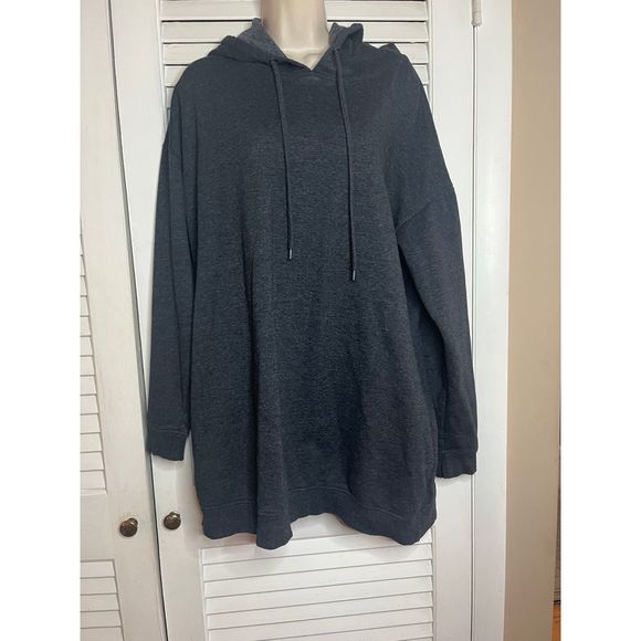 Zenana‎ OutfittersHoodie Dress L/XL Long Sleeve Pullover Casual Comfy Oversized - Picture 1 of 5